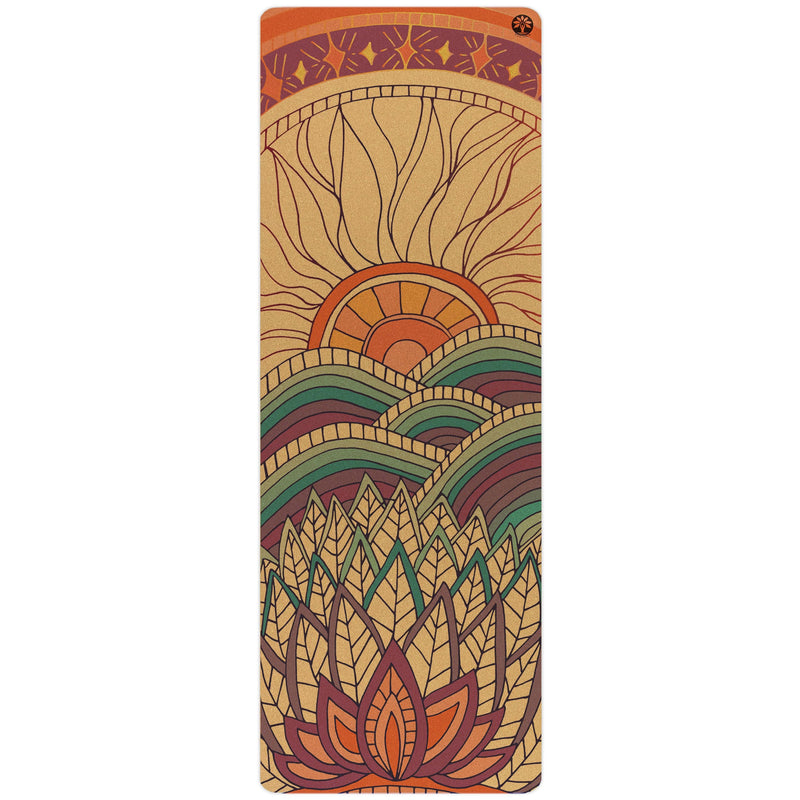 Load image into Gallery viewer, Yoloha Yoga - Mountain Magic Aura Cork Yoga Mat