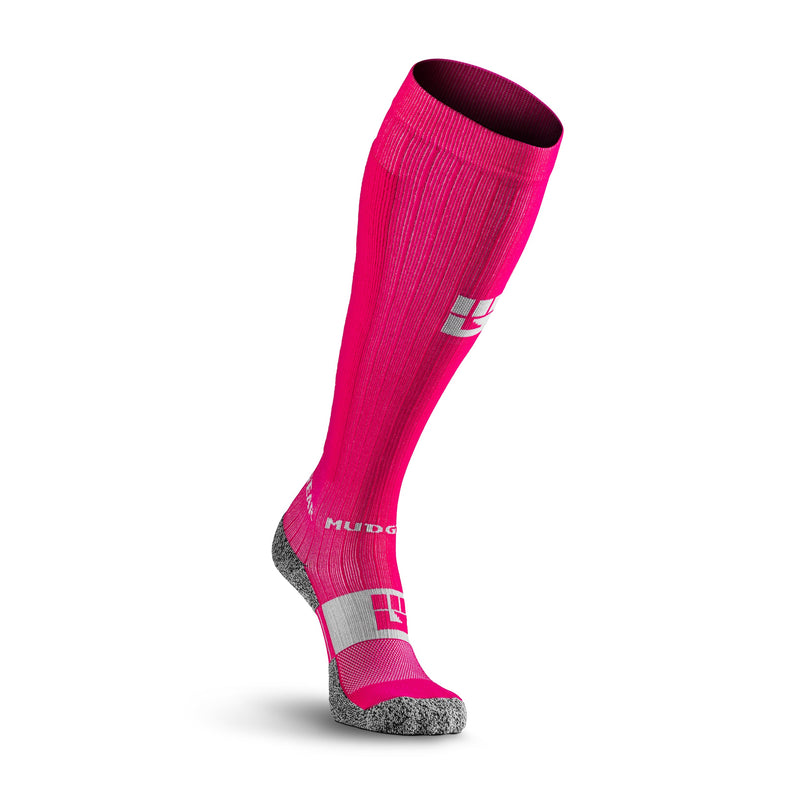 Load image into Gallery viewer, MudGear - Tall Compression Socks (Pink/Gray)