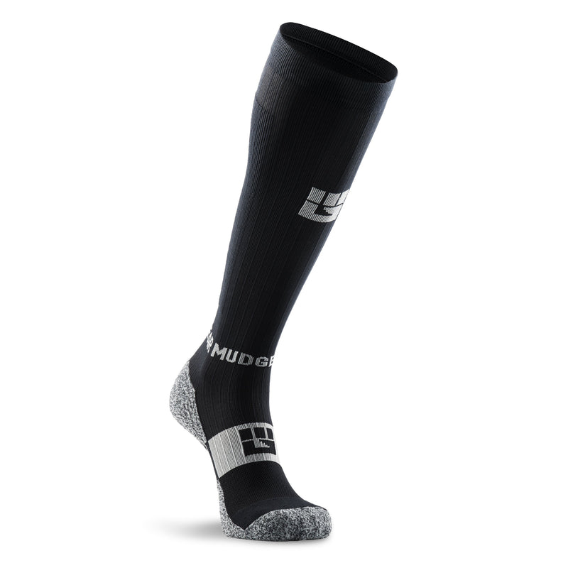 Load image into Gallery viewer, MudGear - Tall Compression Socks (Black/Gray)