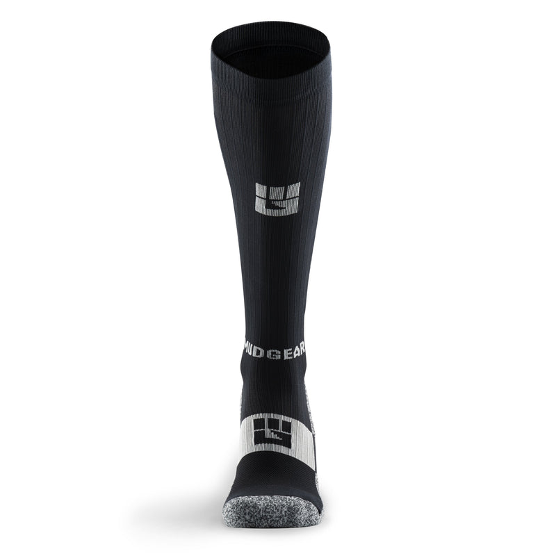 Load image into Gallery viewer, MudGear - Tall Compression Socks (Black/Gray)
