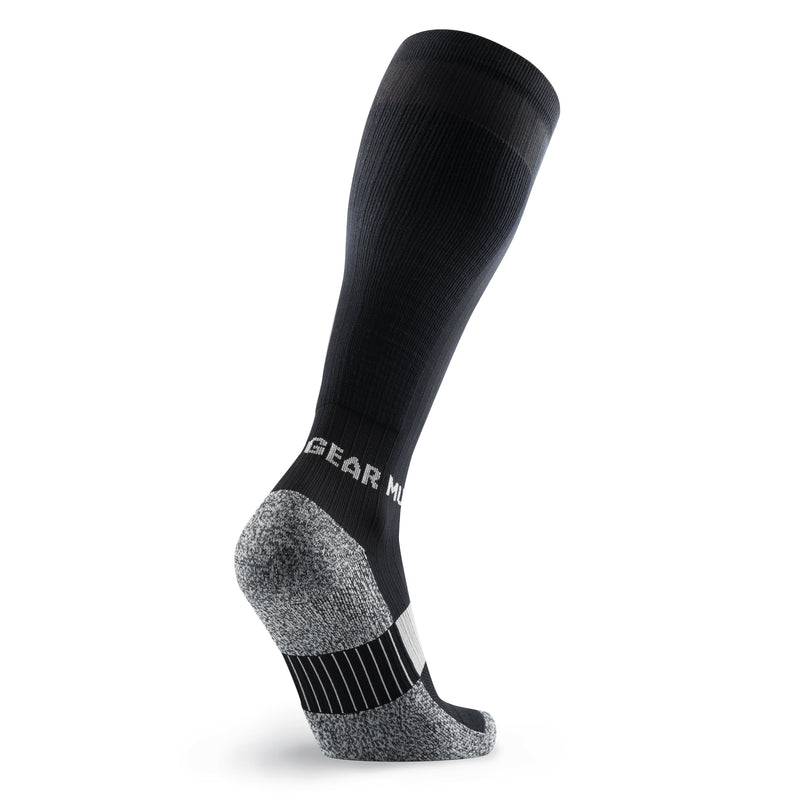 Load image into Gallery viewer, MudGear - Tall Compression Socks (Black/Gray)