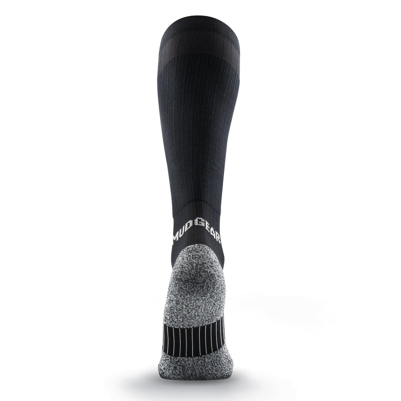 Load image into Gallery viewer, MudGear - Tall Compression Socks (Black/Gray)