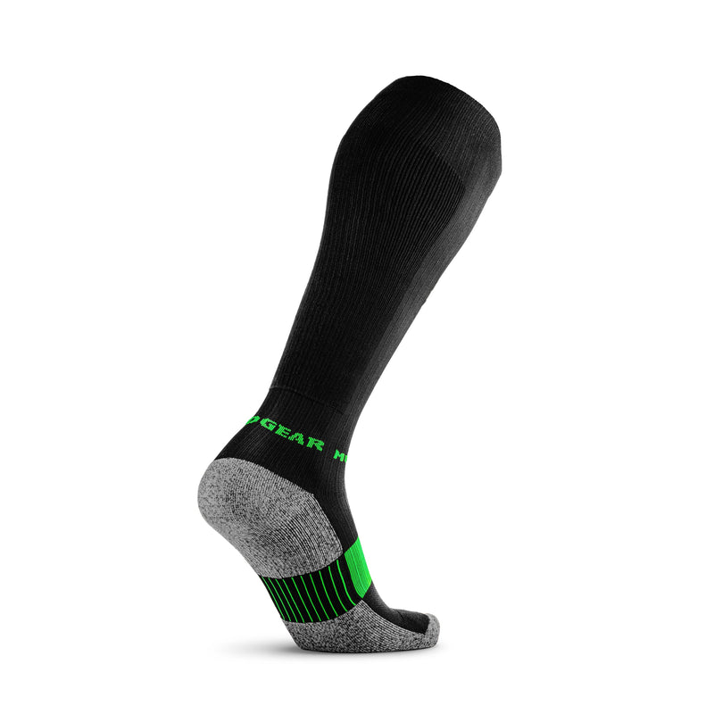 Load image into Gallery viewer, MudGear - Tall Compression Socks (Black/Green)