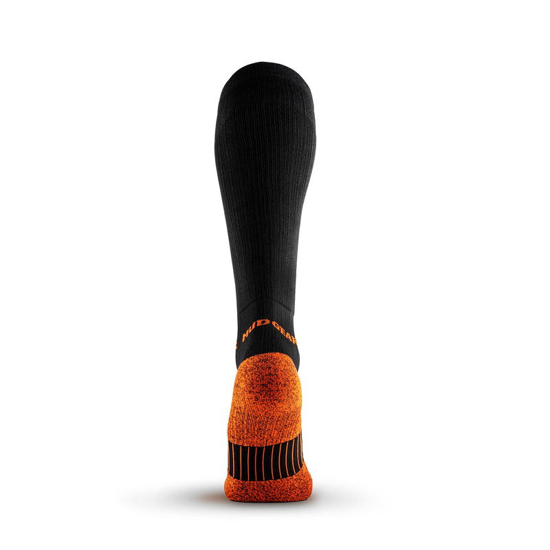 Load image into Gallery viewer, MudGear - Tall Compression Socks (Black/Orange)