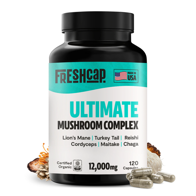 Load image into Gallery viewer, FreshCap Mushrooms - Organic Mushroom Complex Supplement Capsules
