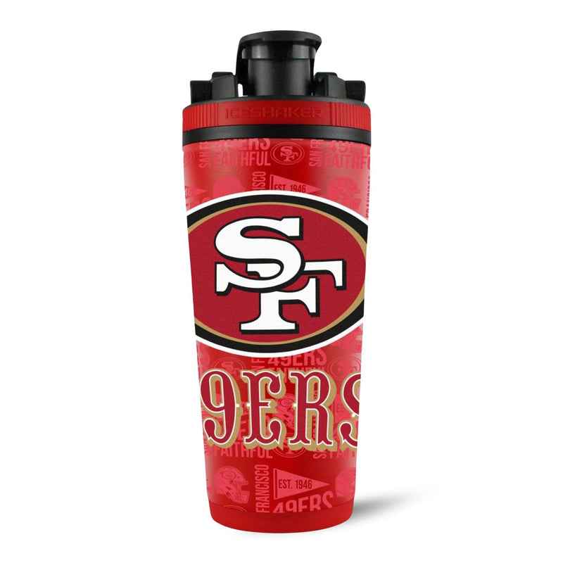 Load image into Gallery viewer, Ice Shaker - Officially Licensed San Francisco 49ers 26oz Ice Shaker