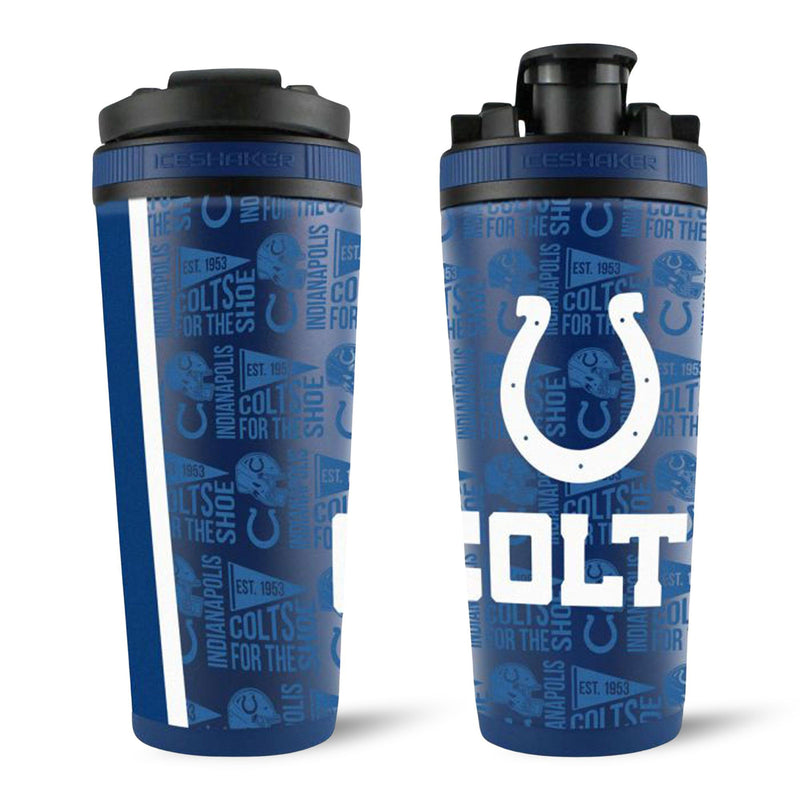 Load image into Gallery viewer, Ice Shaker - Officially Licensed Indianapolis Colts 26oz Ice Shaker