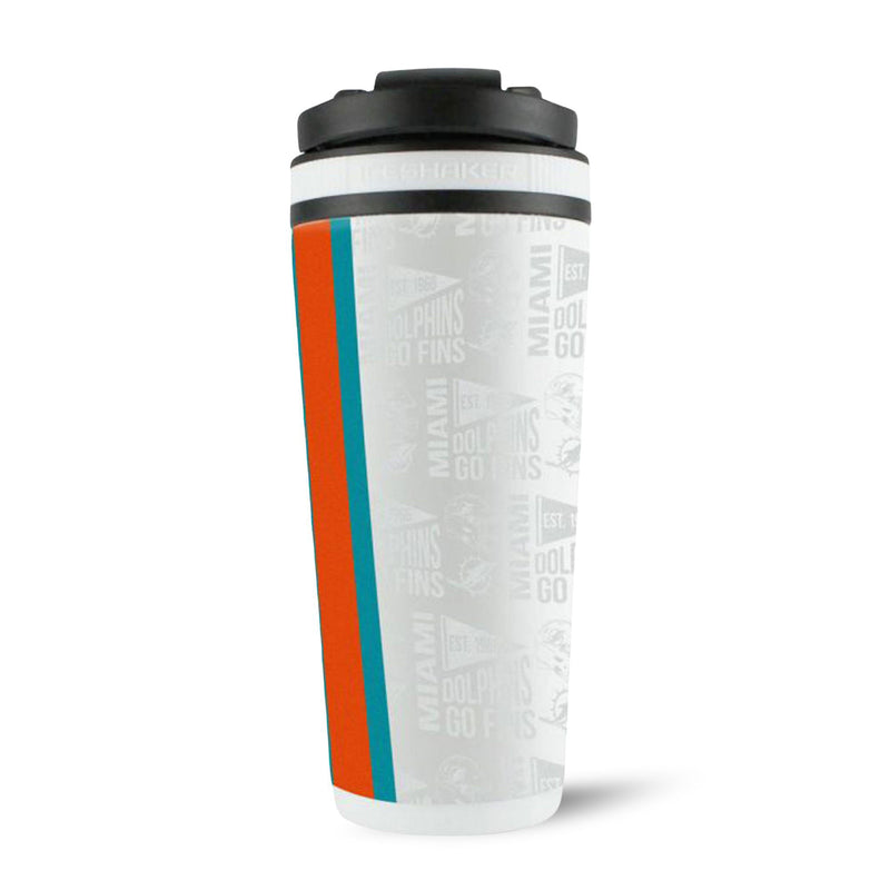 Load image into Gallery viewer, Ice Shaker - Officially Licensed Miami Dolphins 26oz Ice Shaker