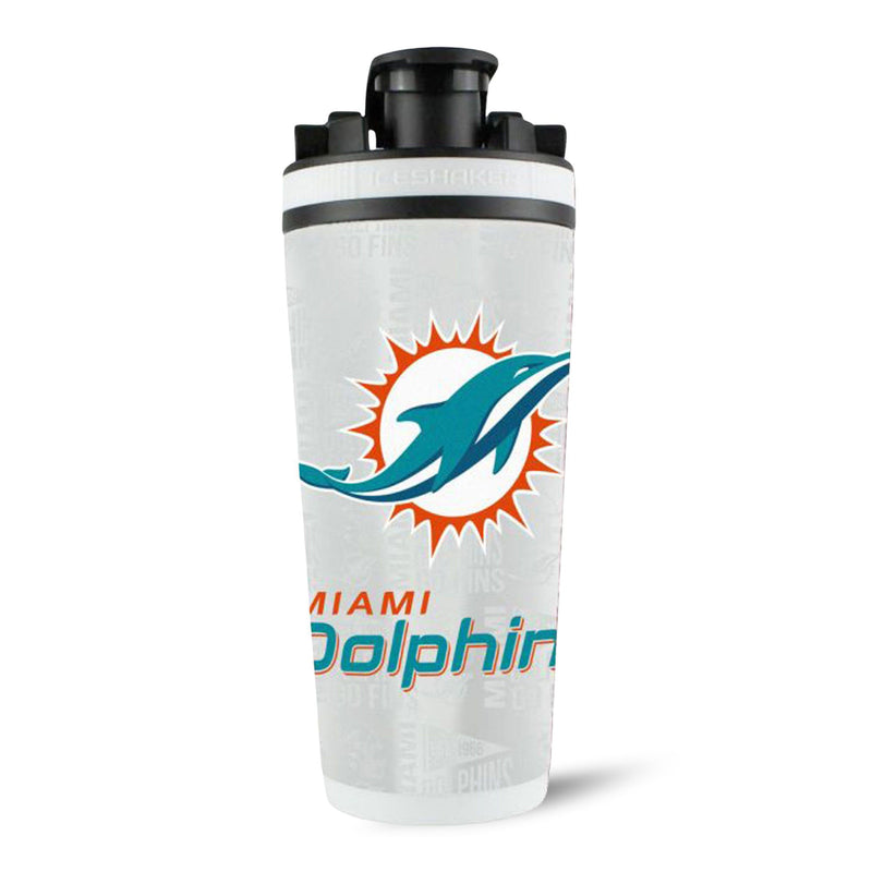 Load image into Gallery viewer, Ice Shaker - Officially Licensed Miami Dolphins 26oz Ice Shaker