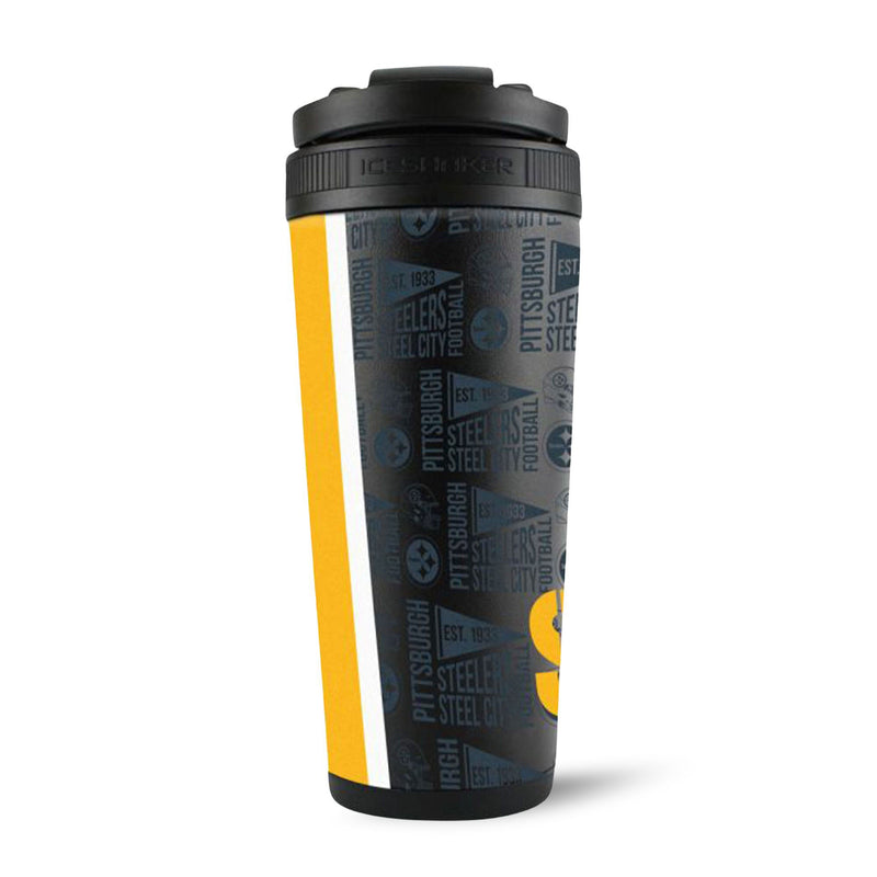 Load image into Gallery viewer, Ice Shaker - Officially Licensed Pittsburgh Steelers 26oz Ice Shaker
