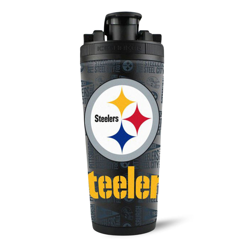 Load image into Gallery viewer, Ice Shaker - Officially Licensed Pittsburgh Steelers 26oz Ice Shaker