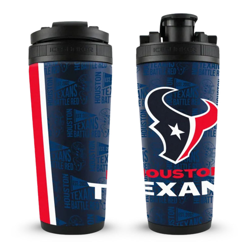 Load image into Gallery viewer, Ice Shaker - Officially Licensed Houston Texans 26oz Ice Shaker