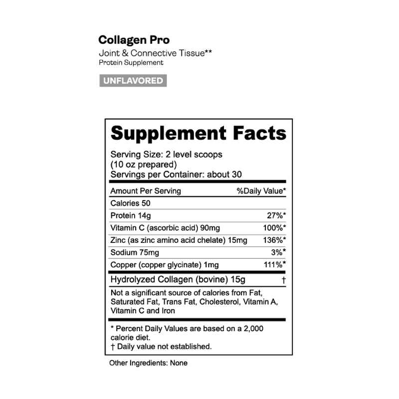 Load image into Gallery viewer, Gnarly Collagen Pro - Nutrition Facts Panel