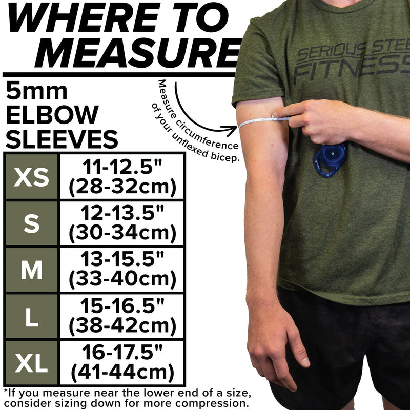 Load image into Gallery viewer, Serious Steel Fitness - 5mm Neoprene Elbow Sleeves