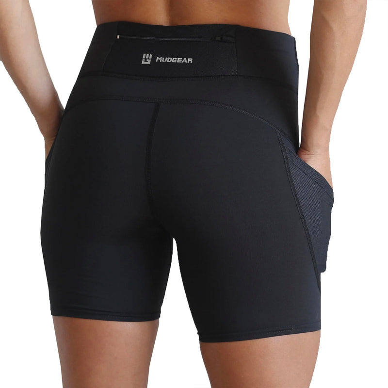 Load image into Gallery viewer, MudGear - Women's Flex-Fit Compression Shorts 6-inch Inseam