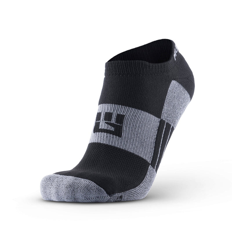 Load image into Gallery viewer, MudGear - No-Show Running Socks - Black/Gray (2 Pair Pack)
