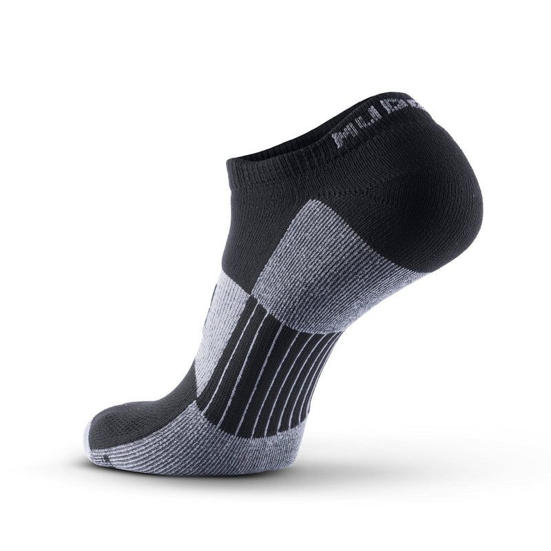 Load image into Gallery viewer, MudGear - No-Show Running Socks - Black/Gray (2 Pair Pack)