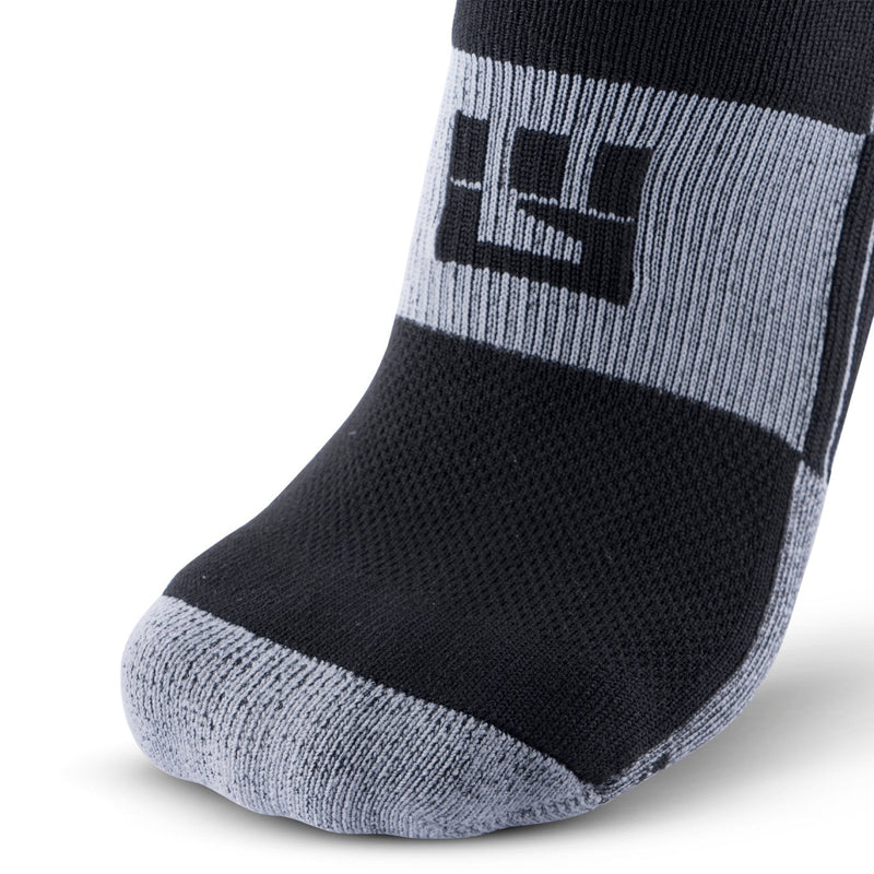 Load image into Gallery viewer, MudGear - No-Show Running Socks - Black/Gray (2 Pair Pack)