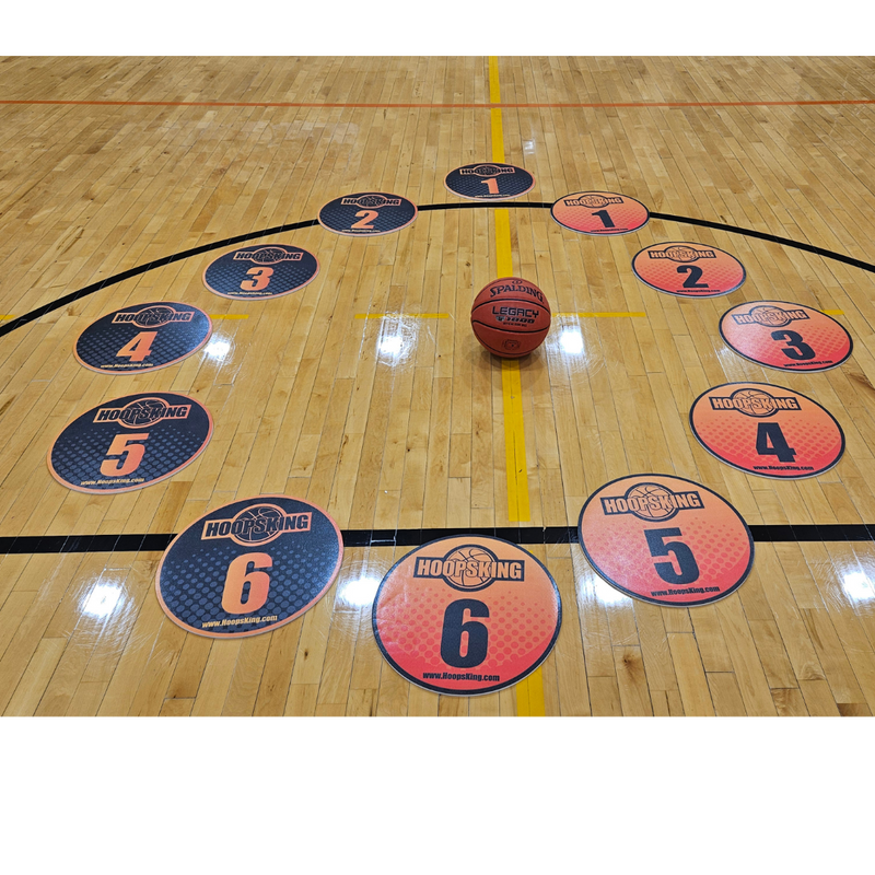 Load image into Gallery viewer, HoopsKing - Offensive Spacing Training Spot Markers | 16"