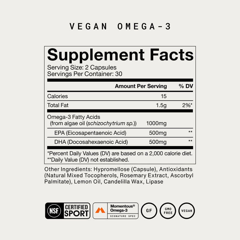 Load image into Gallery viewer, Momentous - Vegan Omega-3 - Vitamins & Supplements