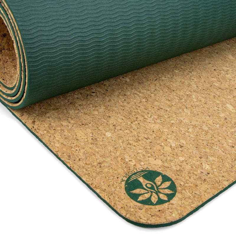 Load image into Gallery viewer, Yoloha Yoga - Tiger Lotus Original Cork Yoga Mat