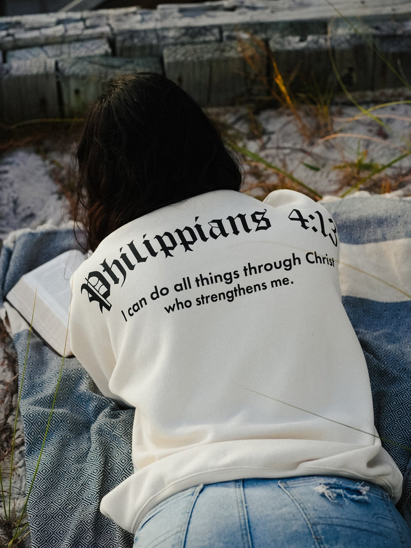 Load image into Gallery viewer, HolStrength - Philippians 4:13 Crewneck
