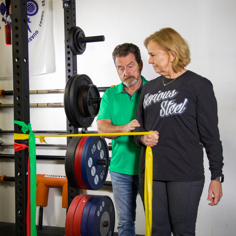 Load image into Gallery viewer, Serious Steel Fitness - Physical Therapy Exercise Bands - 4" x 25 Yards
