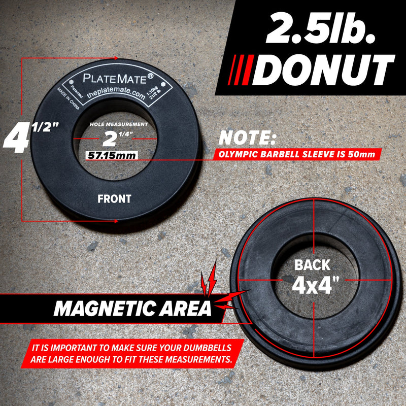 Load image into Gallery viewer, Serious Steel Fitness - 2.5 lb donut platemate (pair)