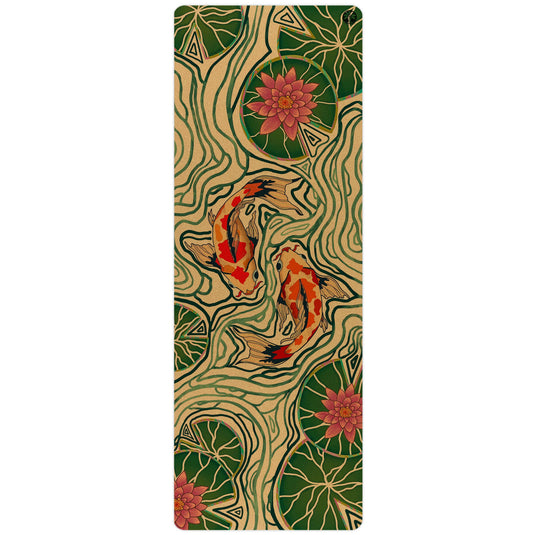 Yoloha Yoga - Pond of Harmony Aura Cork Yoga Mat