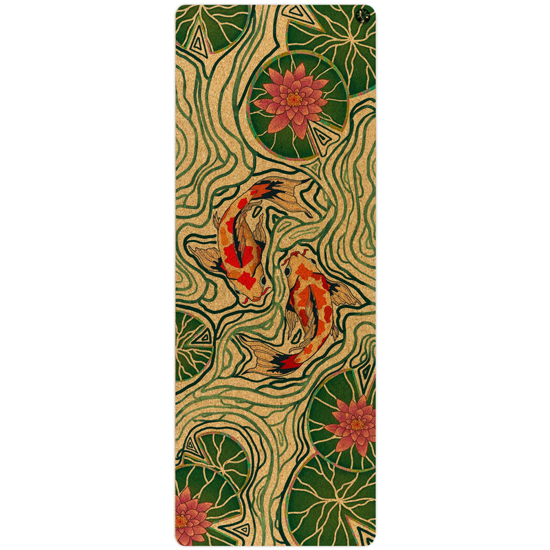 Load image into Gallery viewer, Yoloha Yoga - Pond of Harmony Nomad Cork Yoga Mat