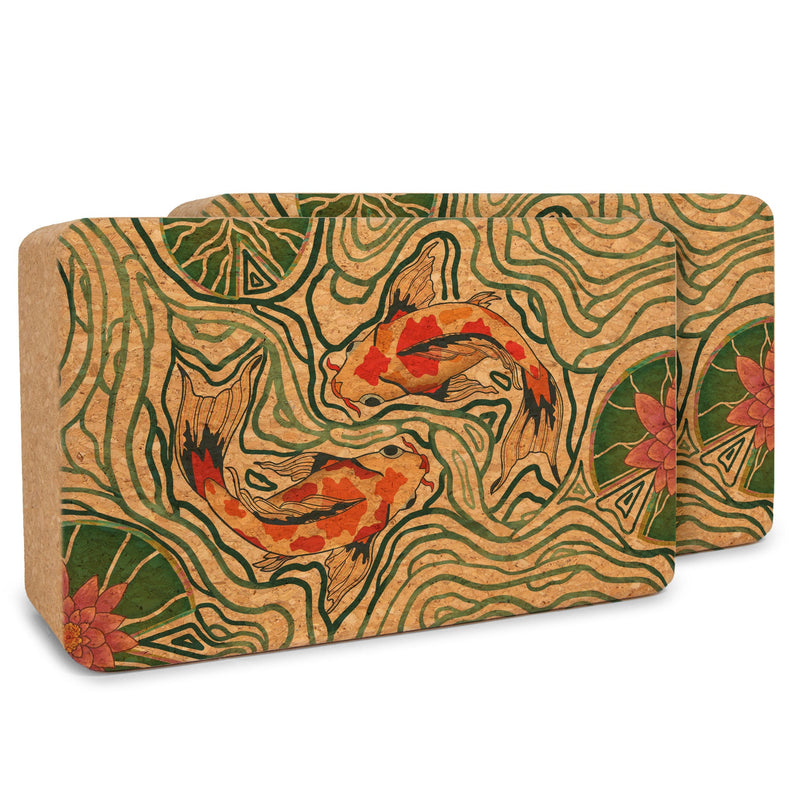 Load image into Gallery viewer, Yoloha Yoga - Artist Cork Yoga Block Set