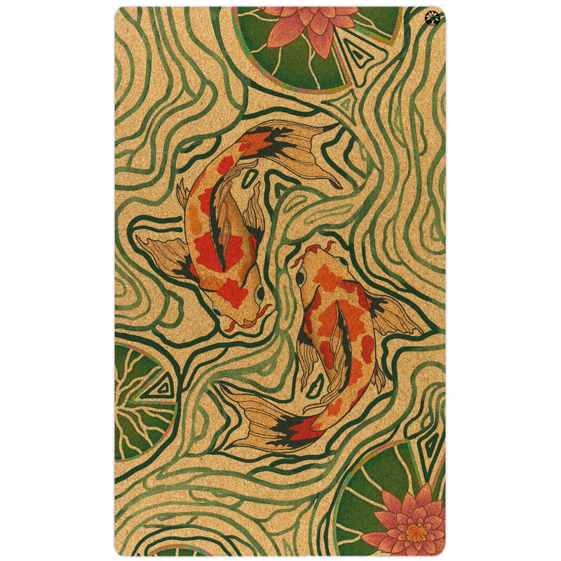 Load image into Gallery viewer, Yoloha Yoga - Pond of Harmony Nomad XL Cork Yoga Mat