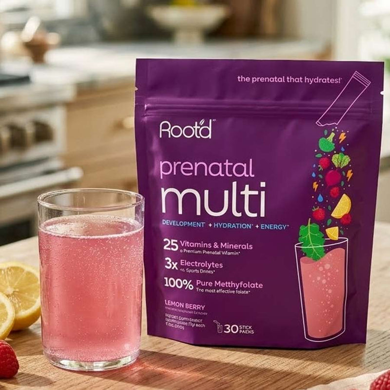 Load image into Gallery viewer, Root'd - Essential Prenatal Nutrition + Electrolytes