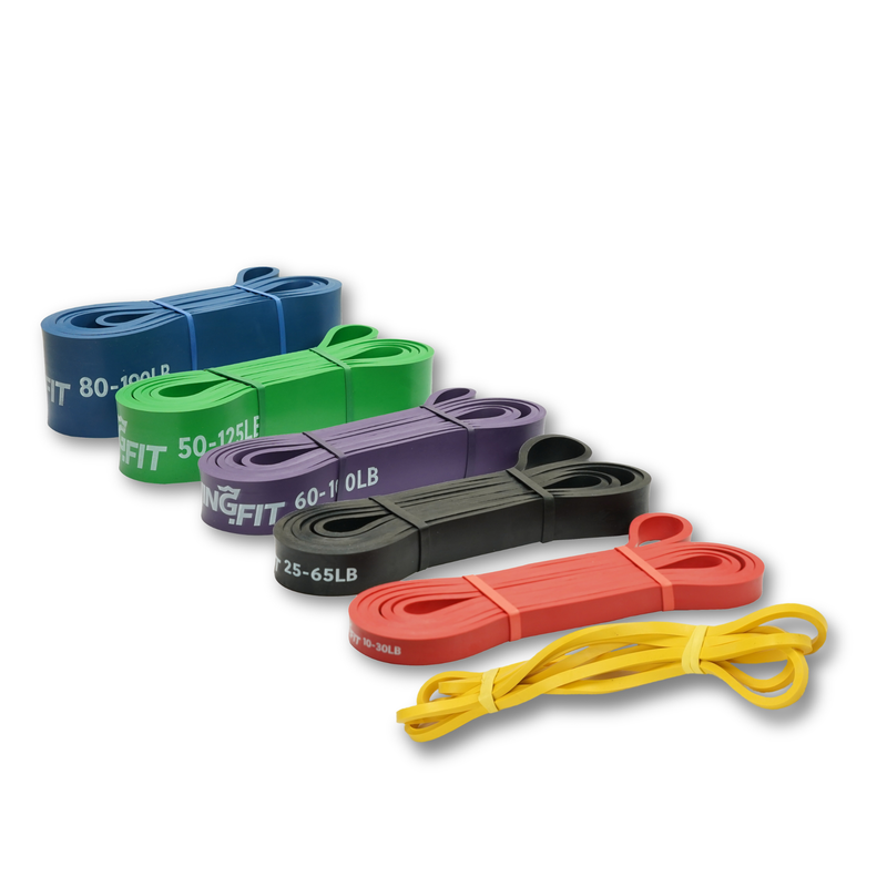 Load image into Gallery viewer, Set of resistance bands in various colors on a white background