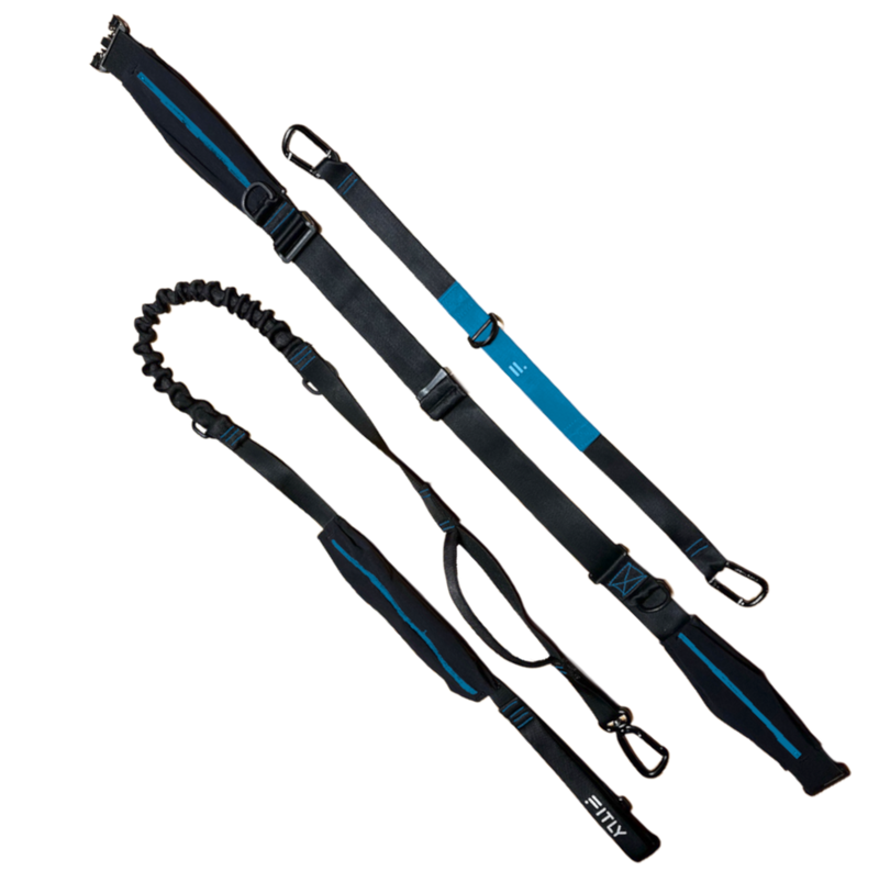 Load image into Gallery viewer, Fitly - Running Belt + Dog Leash - Blue