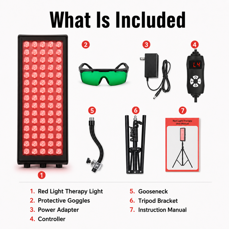 Load image into Gallery viewer, iReliev - FullGlow Red Light & Near Infrared Panel System (75 LEDs) - Red Light Therapy
