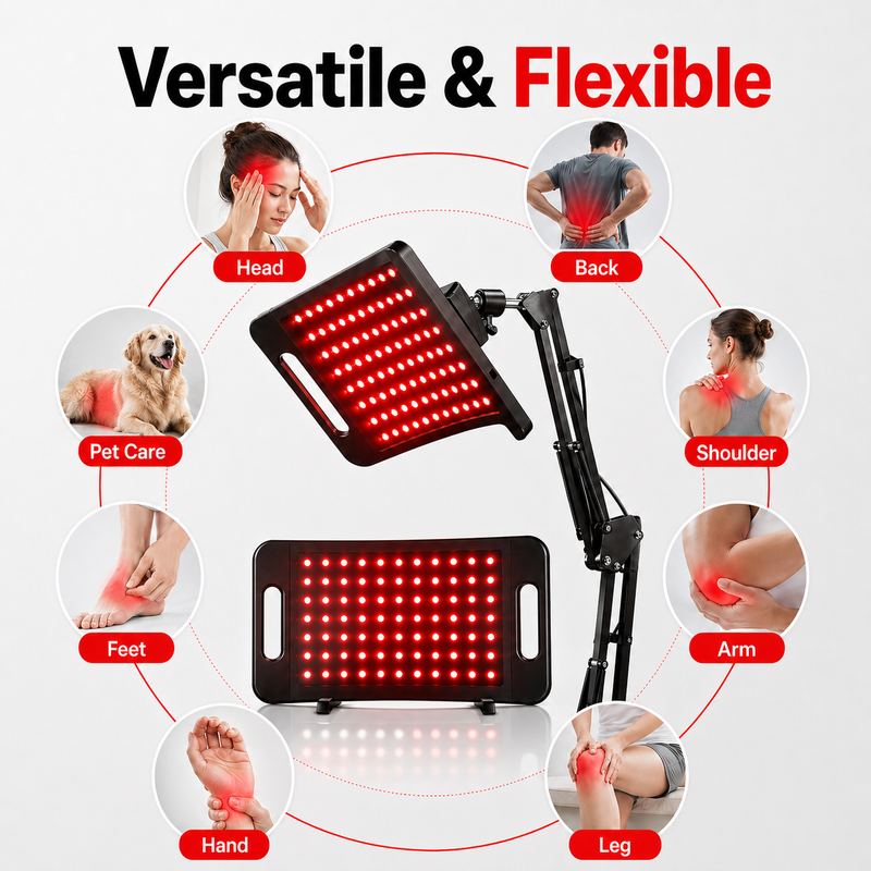 Load image into Gallery viewer, iReliev - FullGlow Red Light & Near Infrared Panel System (104 LEDs) - Red Light Therapy