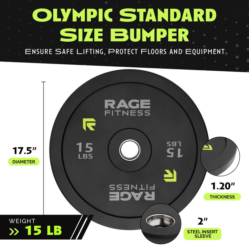 Load image into Gallery viewer, Rage Fitness - Bumper Plates