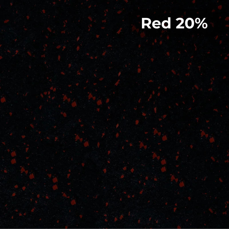 Load image into Gallery viewer, Red 20% rubber flooring swatch