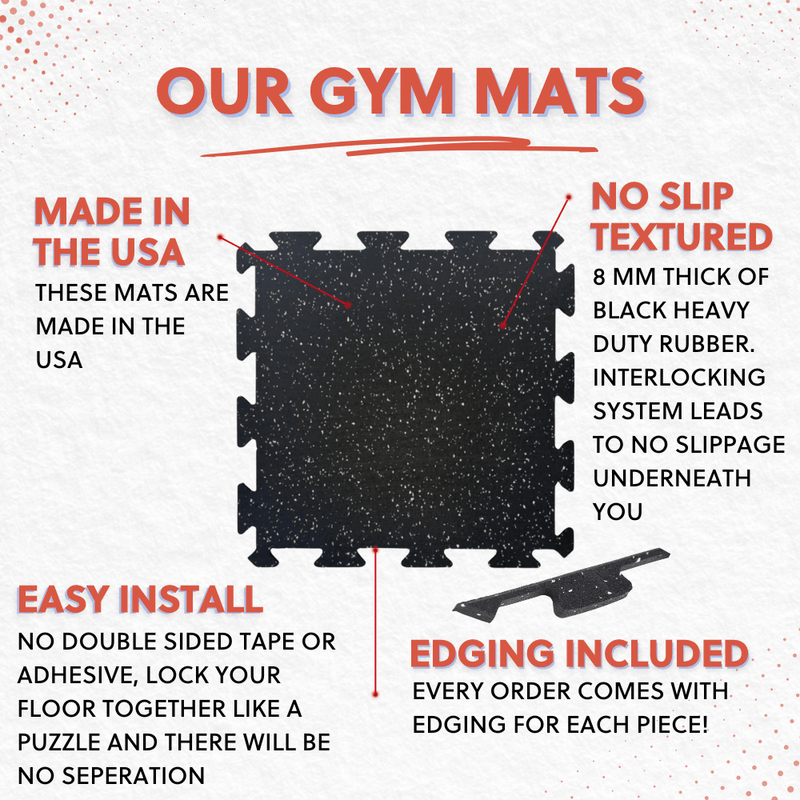 Load image into Gallery viewer, Interlocking Rubber Tiles with Straight Edges – 18 Inch Diameter, 5/16" (8mm) Thick, Made in the USA