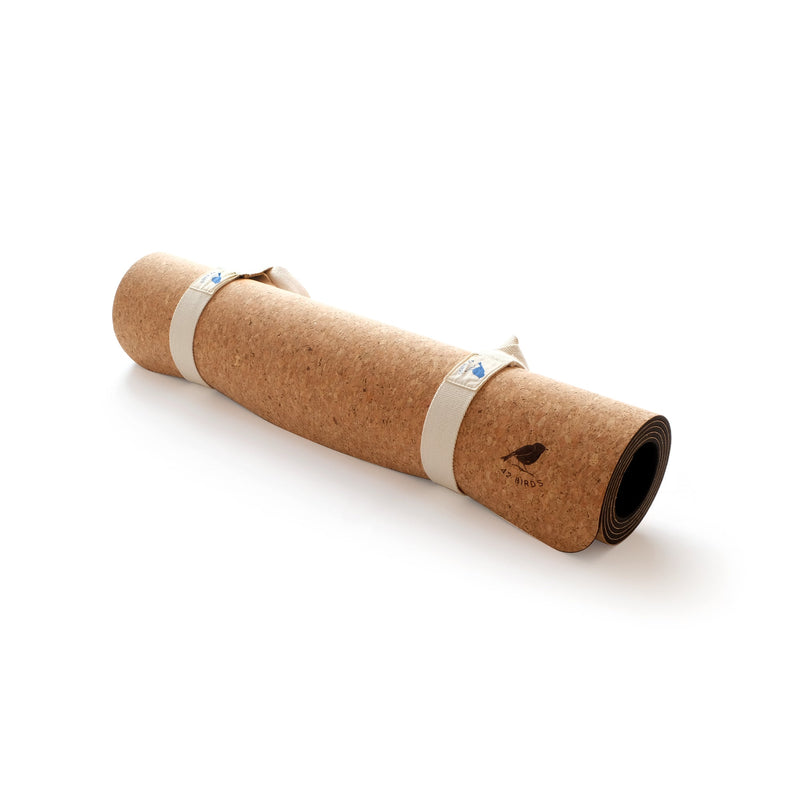 Load image into Gallery viewer, 42 Birds - Cork Lightweight Yoga Mat “The Robin”