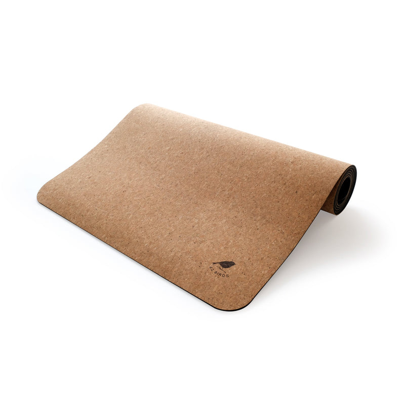 Load image into Gallery viewer, 42 Birds - Extra long cork lightweight yoga mat "The Robin"