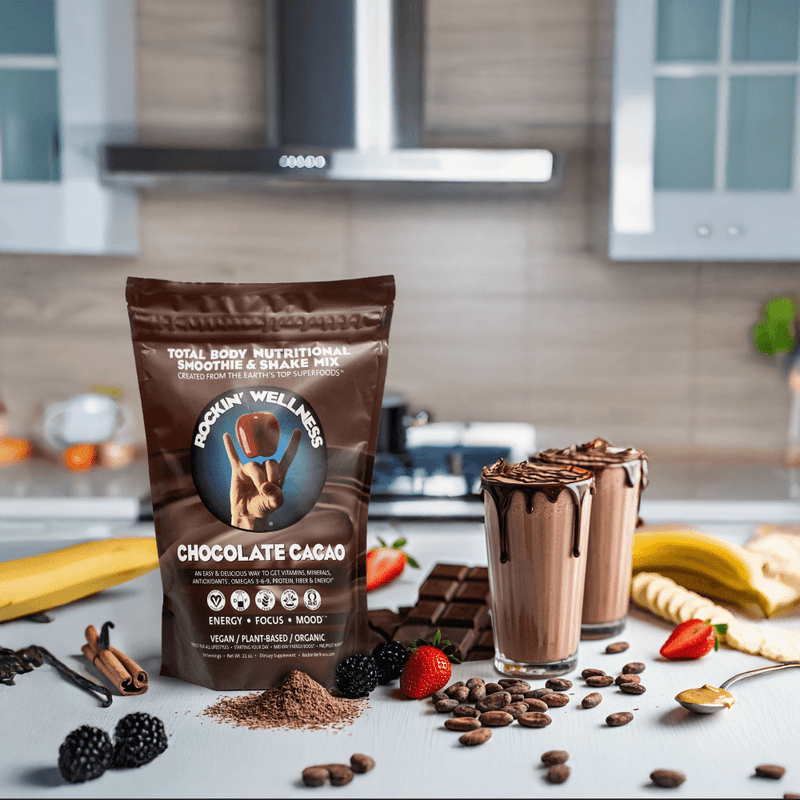 Load image into Gallery viewer, Rockin' Wellness - Chocolate Cacao Nutritional Shake Mix
