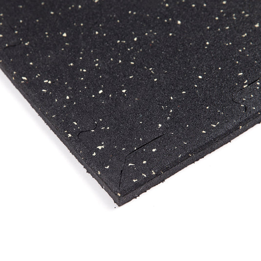 Interlocking Rubber Tiles with Straight Edges – 18 Inch Diameter, 5/16" (8mm) Thick, Made in the USA