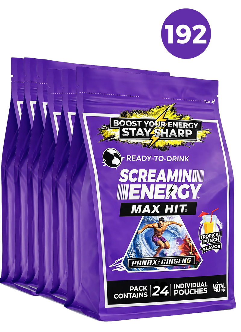 Load image into Gallery viewer, Vital 4U - Screamin Energy Max Hit Tropical Punch Sugar Free