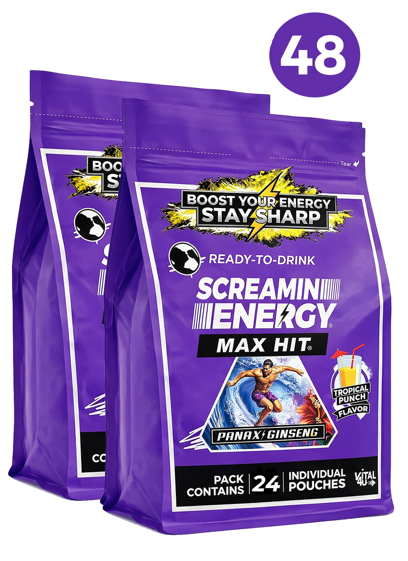 Load image into Gallery viewer, Vital 4U - Screamin Energy Max Hit Tropical Punch Sugar Free