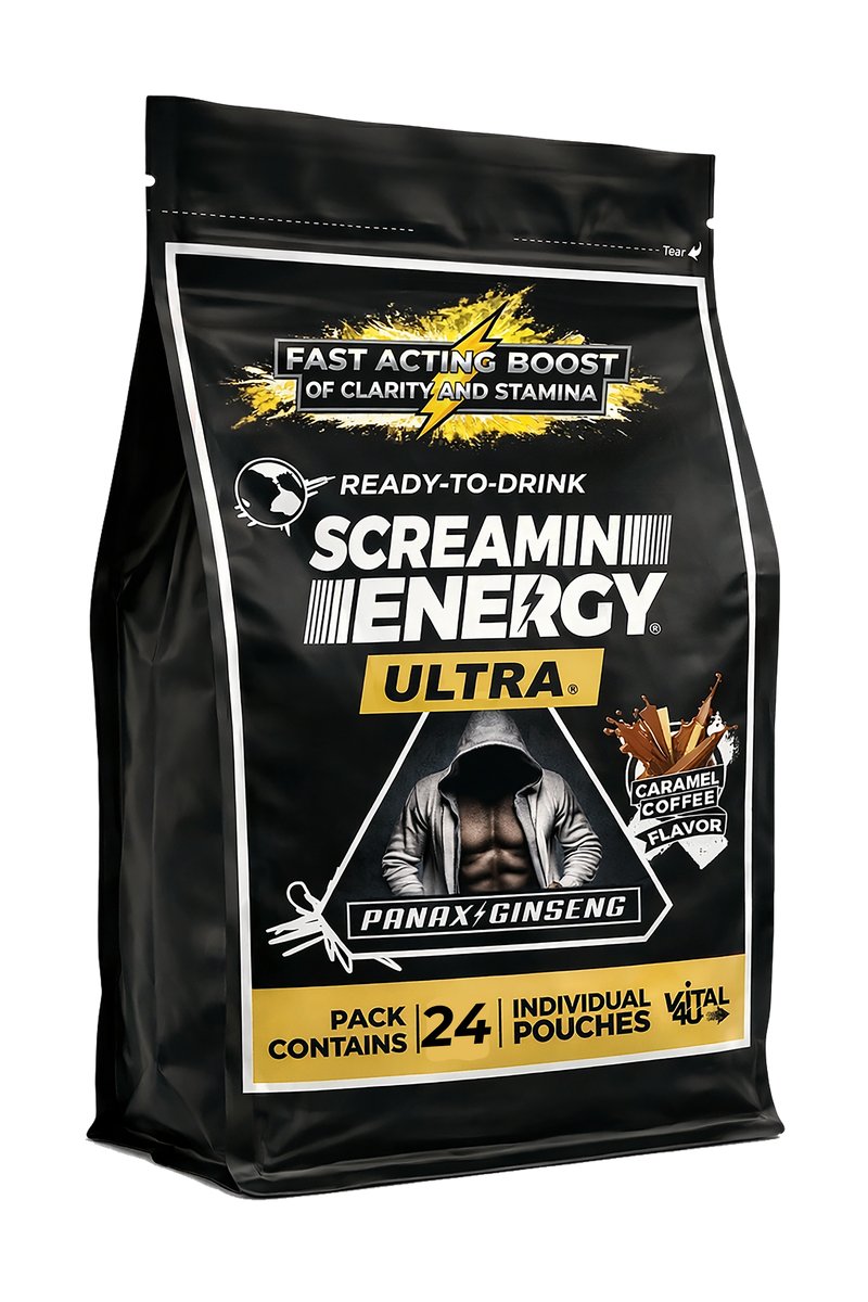 Load image into Gallery viewer, Vital 4U - Screamin Energy Ultra Caramel Coffee - 24 Pack - $2.00 Each Savings Price