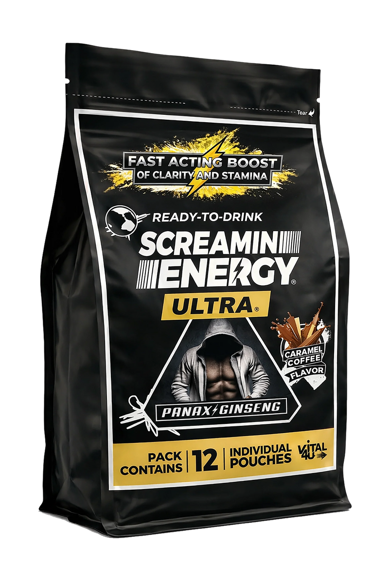 Load image into Gallery viewer, Vital 4U - Screamin Energy Ultra Caramel Coffee - 12 Pack - $2.33 Each Everyday Price