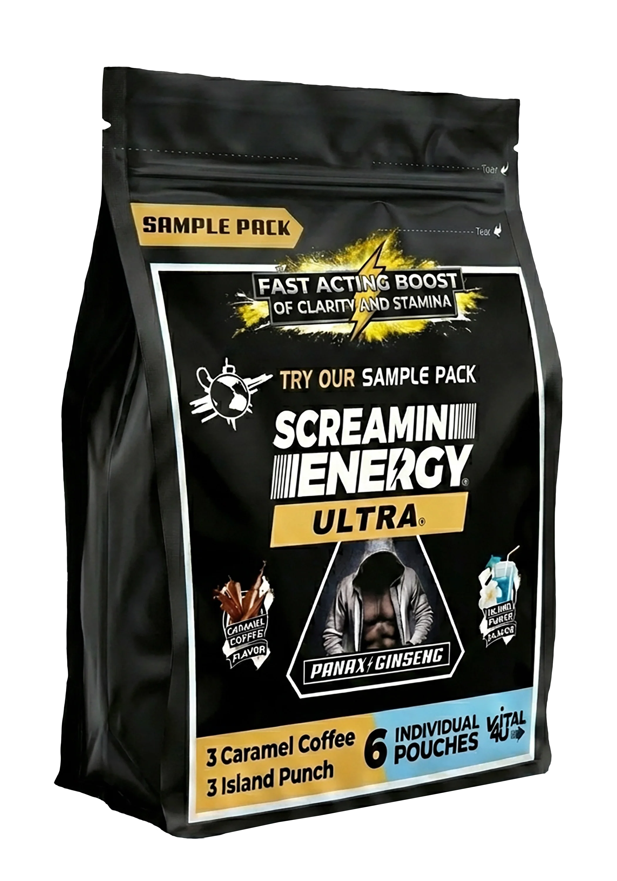 Energy Drink Sample Pack, 200mg Caffeine | Vital 4U – Living.Fit