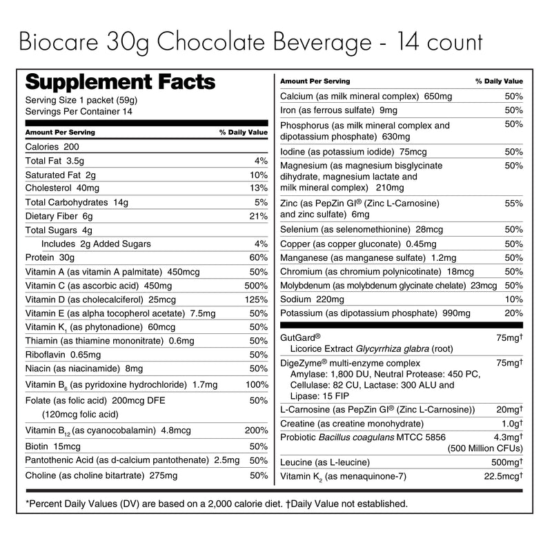 Load image into Gallery viewer, Biocare - 30G Protein Chocolate (14-Servings)